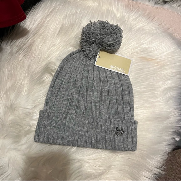 Michael Kors Beanie Hat with Pom - Picture 6 of 9